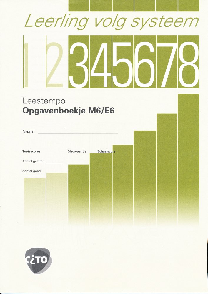 CITO/LOVS Leestempo Opgavenboekje M6/E6 (per stuk)
