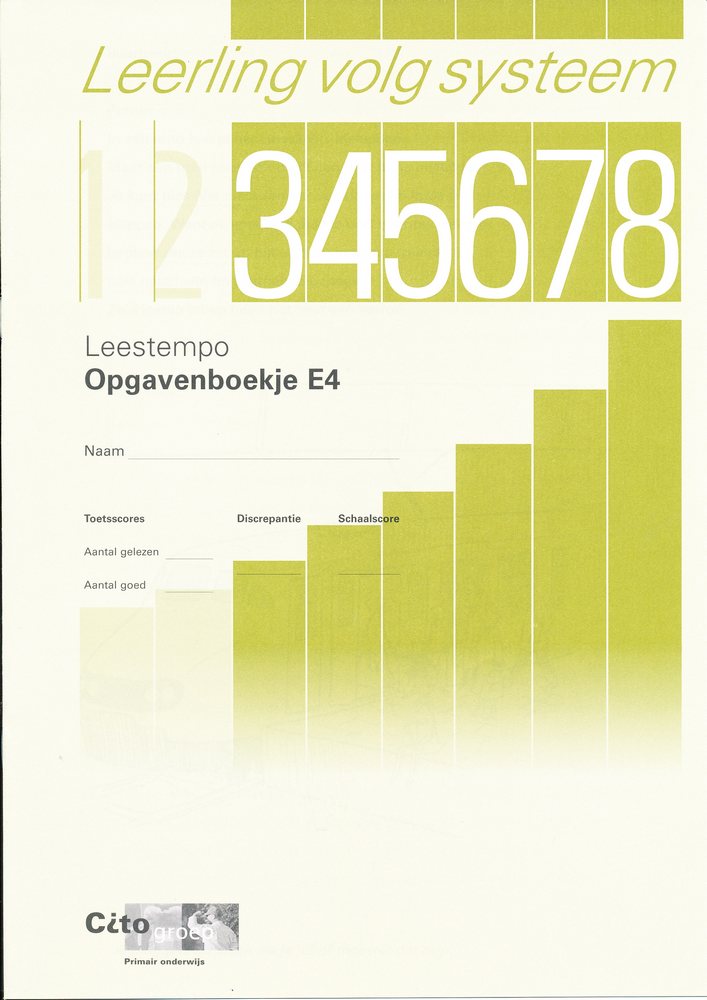 CITO/LOVS Leestempo Opgavenboekje E4 (per stuk)
