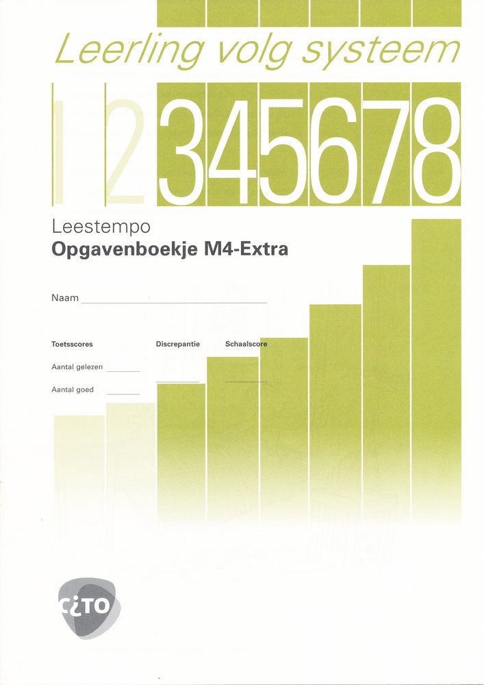 CITO/LOVS Leestempo Opgavenboekje M4 Extra (per stuk)
