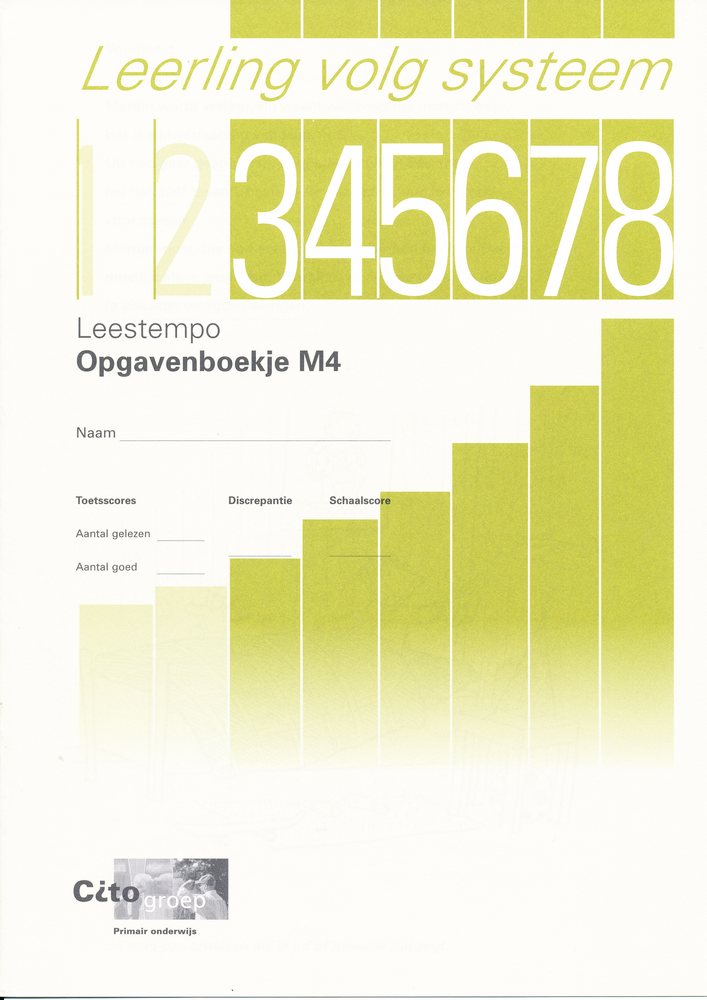 CITO/LOVS Leestempo Opgavenboekje M4 (per stuk)