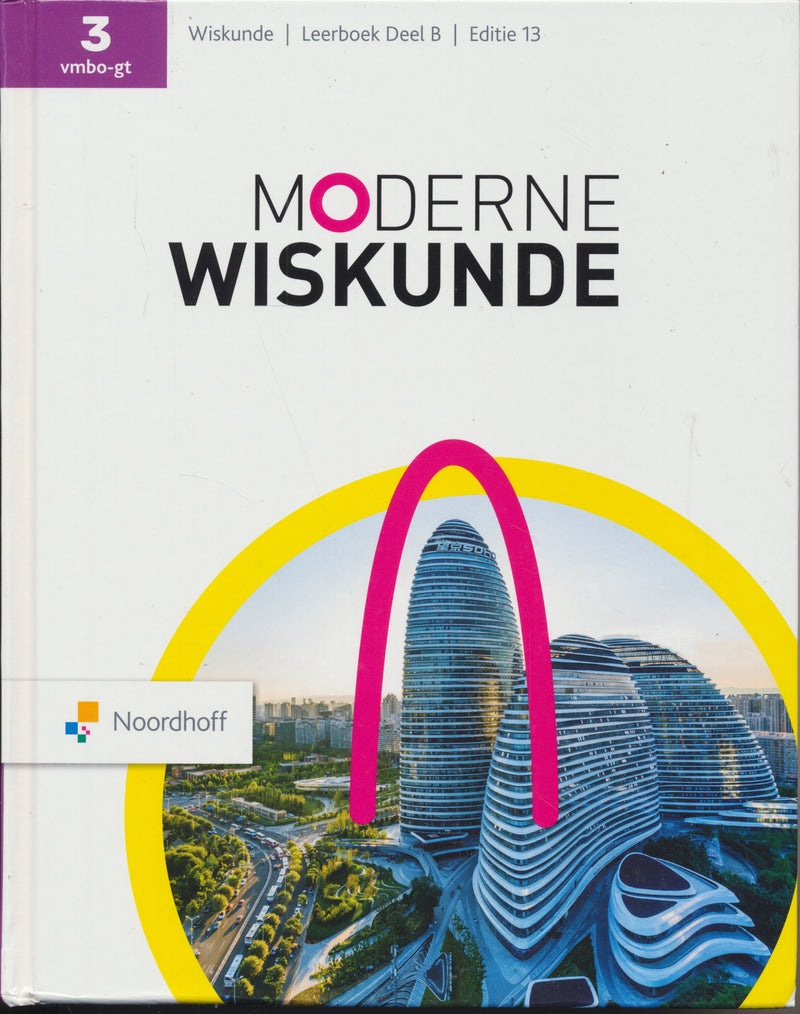 Moderne Wiskunde 13e editie Leerboek VMBO-GT 3B (ISBN 9789001052737)