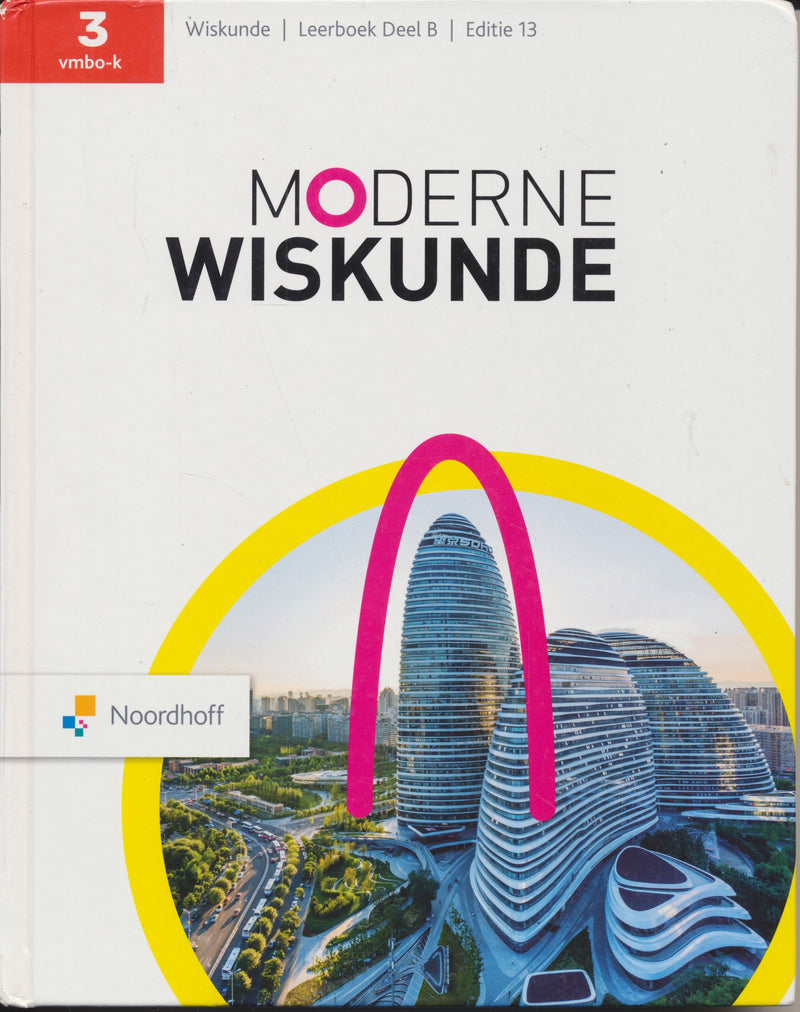 Moderne Wiskunde 13e editie Leerboek 3B VMBO-K (ISBN 9789001052713)