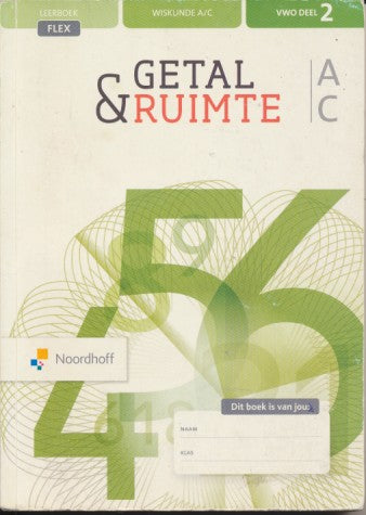 Getal en Ruimte 12e editie Leerboek Flex 5 A/C deel 2 VWO