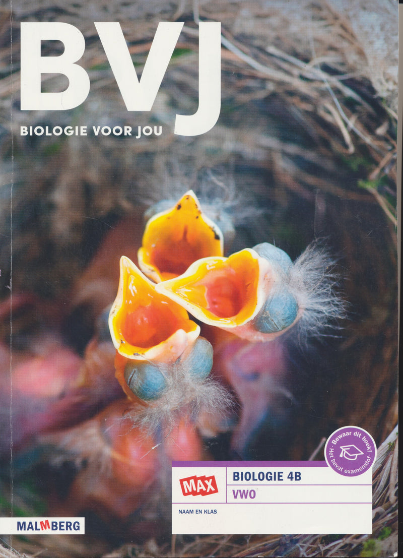 Biologie voor jou Leeropdrachtenboek deel 4B VWO 9789402068702