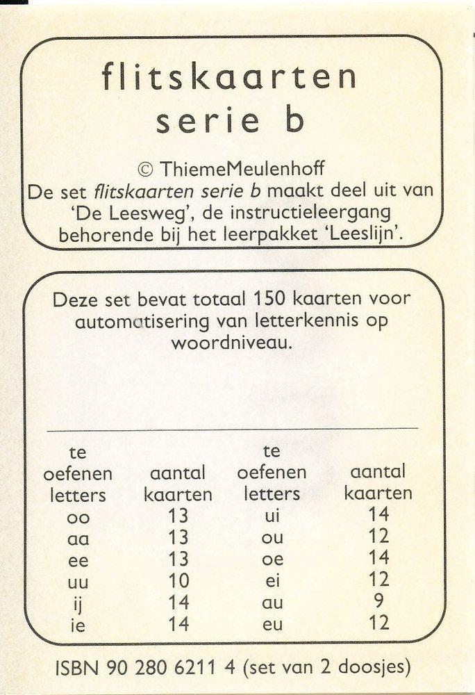 Leeslijn Flitskaarten serie B