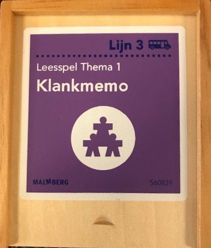 Lijn 3  Leesspel Thema 1 Klank memo