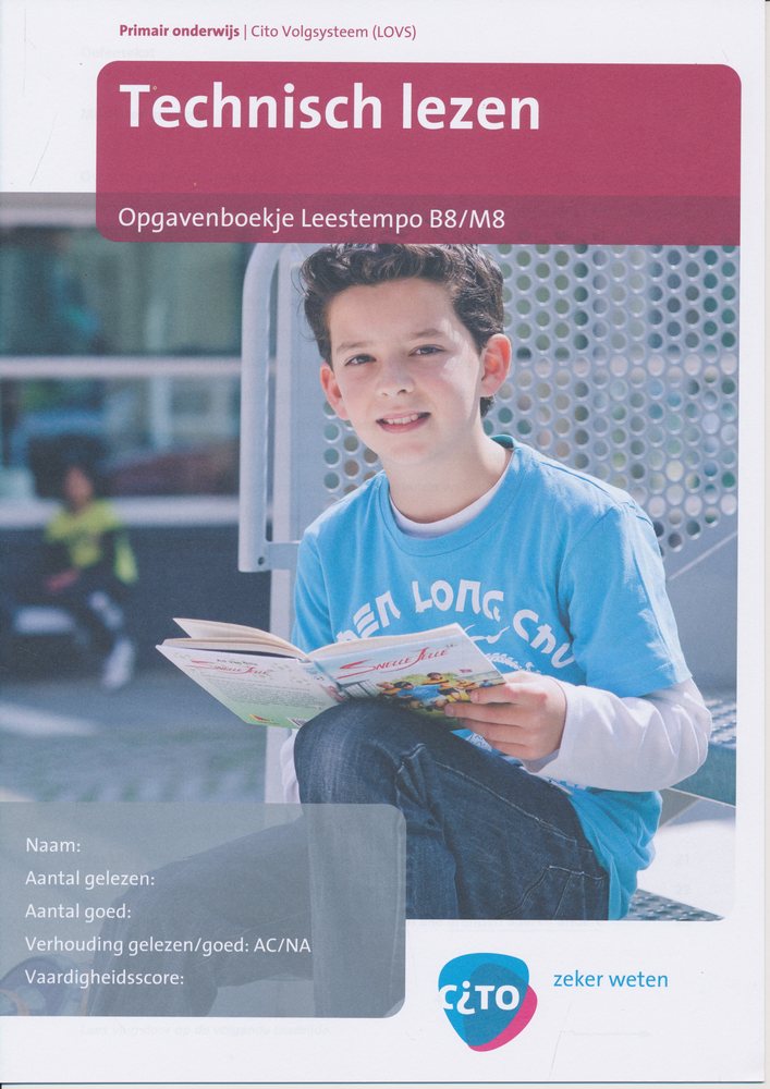 CITO/LOVS (2008) Leestempo Opgavenboekje B8/M8 (per stuk)