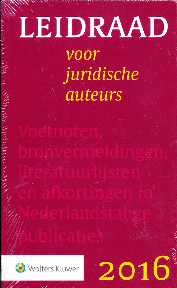 Leidraad voor juridische auters