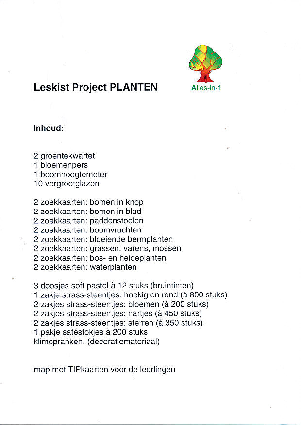 Alles-in-1 Leskist Project Planten voor 60 leerlingen