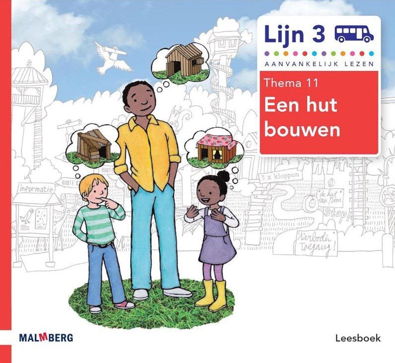 Lijn 3 Leesboek thema 11 Een hut bouwen