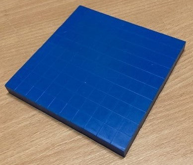 MAB 10 x 10 Plankje blauw kunststof