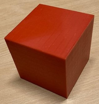 MAB 10 x 10 Kubieke deciliter rood kunststof