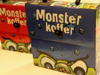 Monsterkoffers 2 stuks rood en blauw