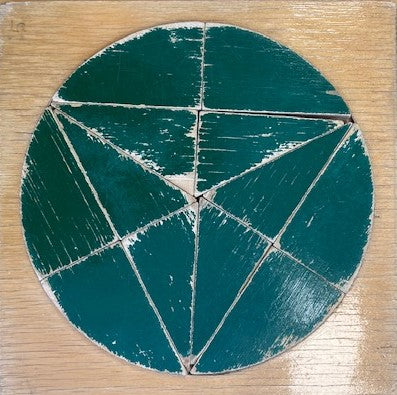 Puzzel cirkel groen 12 stukjes (zie omschrijving)