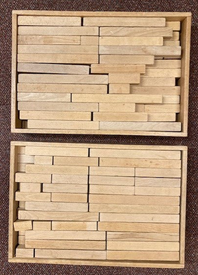 Montessori set blokken 2 bakken