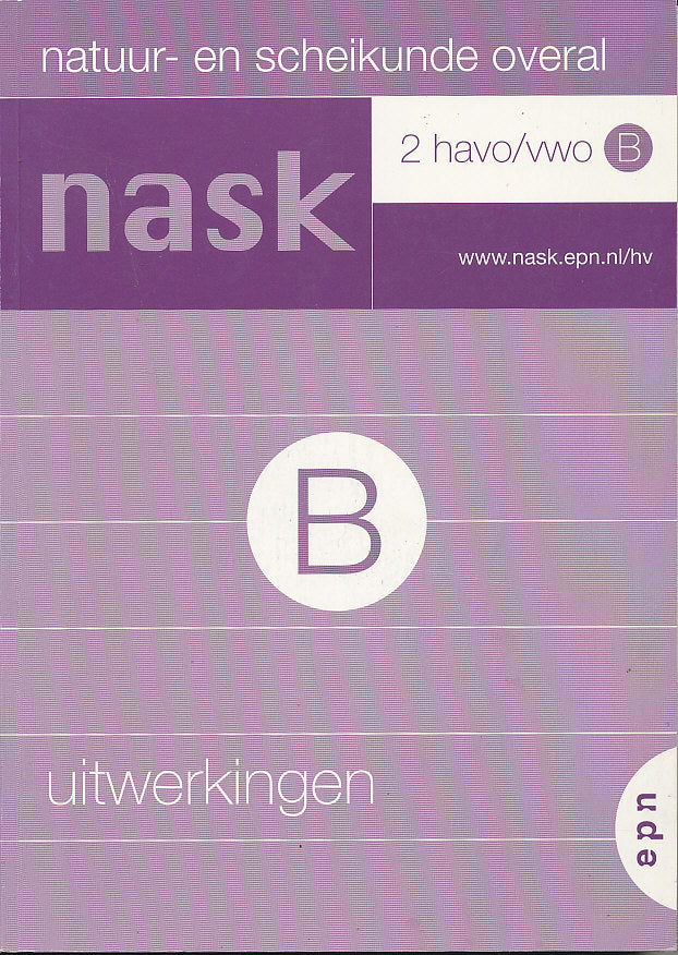 Natuur- en scheikunde overal 2 Havo/VWO B uitwerkingen