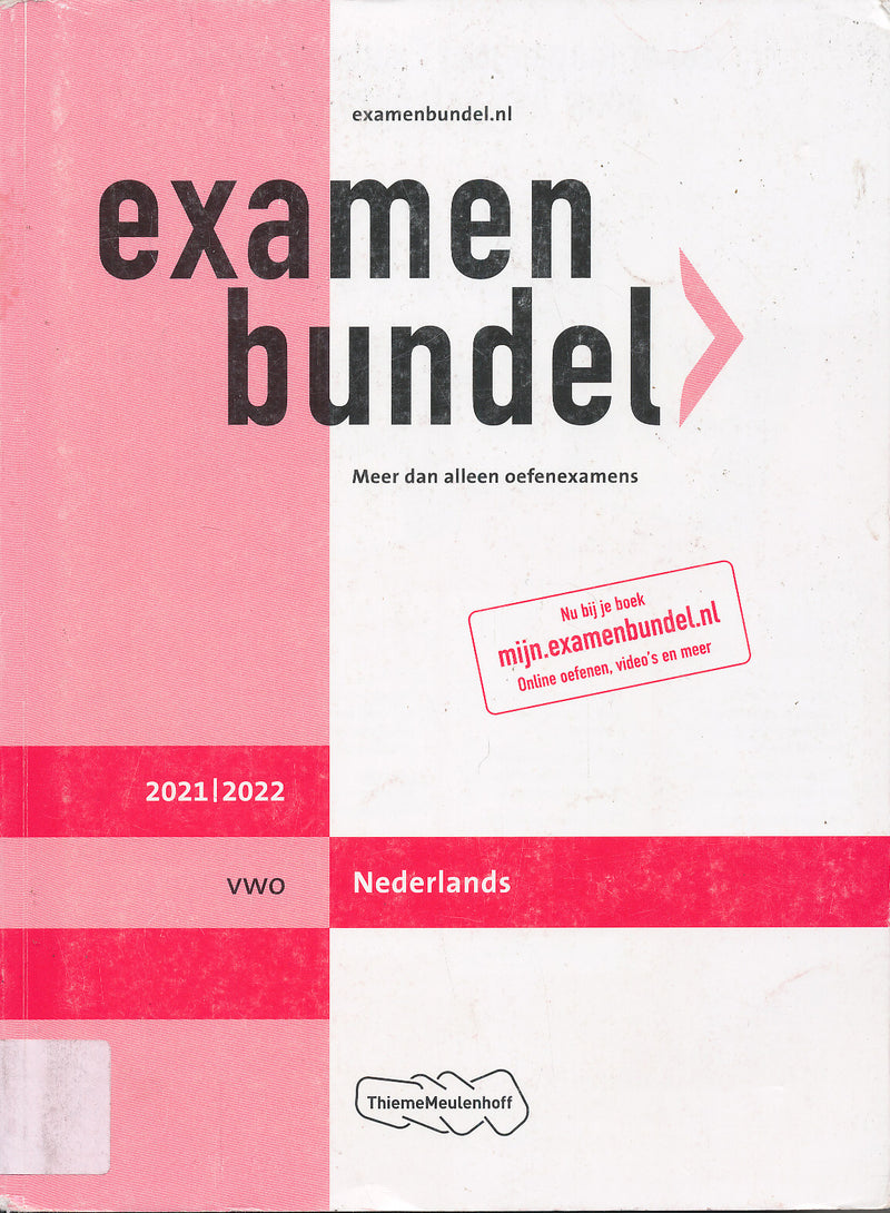 Examenbundel Nederlands VWO 2021/2022