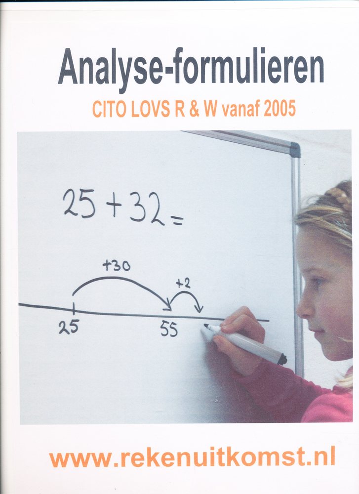 Analyseformulieren Cito/LOVS Rekenen wiskunde vanaf 2005