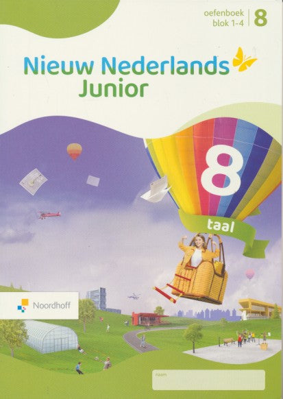 Nieuw Nederlands Junior Taal Oefenboek blok 1-4 groep 8