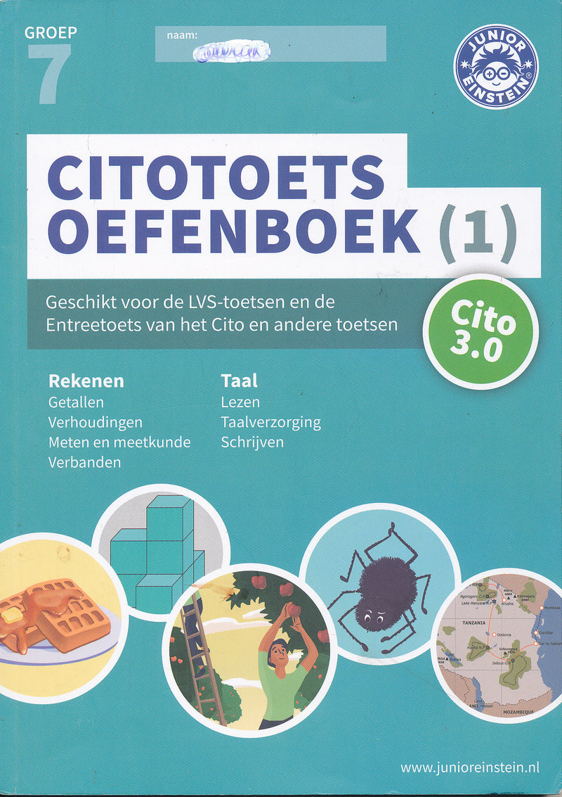 Junior Einstein Citotoets Oefenboek deel 1 groep 7