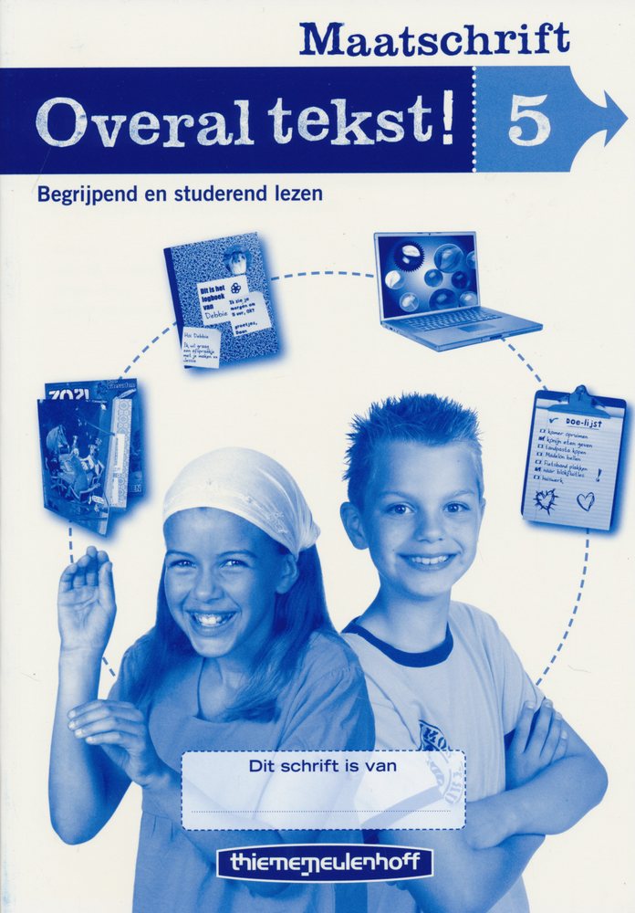 Overal tekst! maatschrift groep 5 (per set van 5 stuks)
