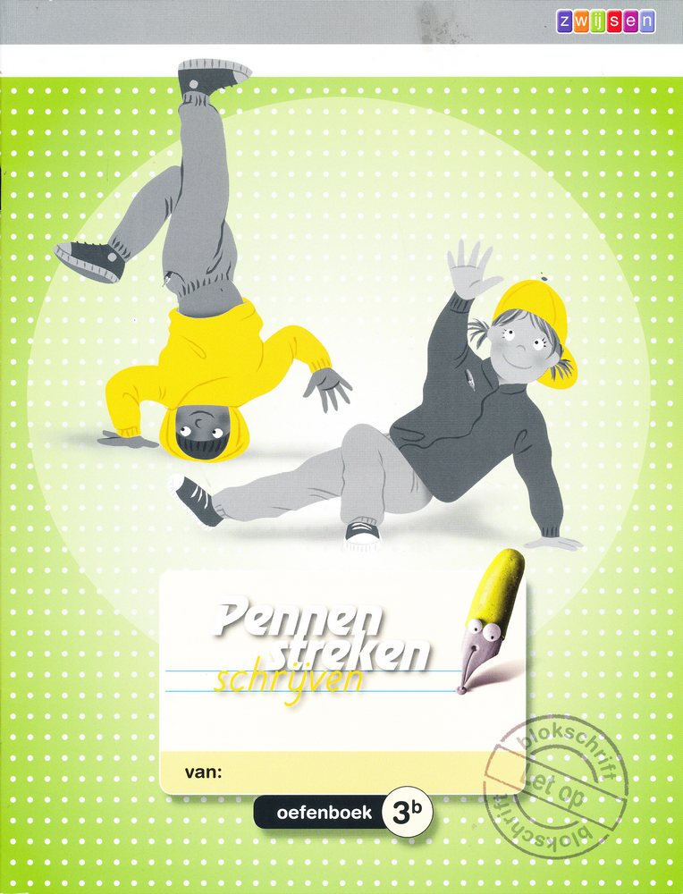 Pennenstreken versie 2 Oefenboek 3B blokschrift (per 5 stuks)
