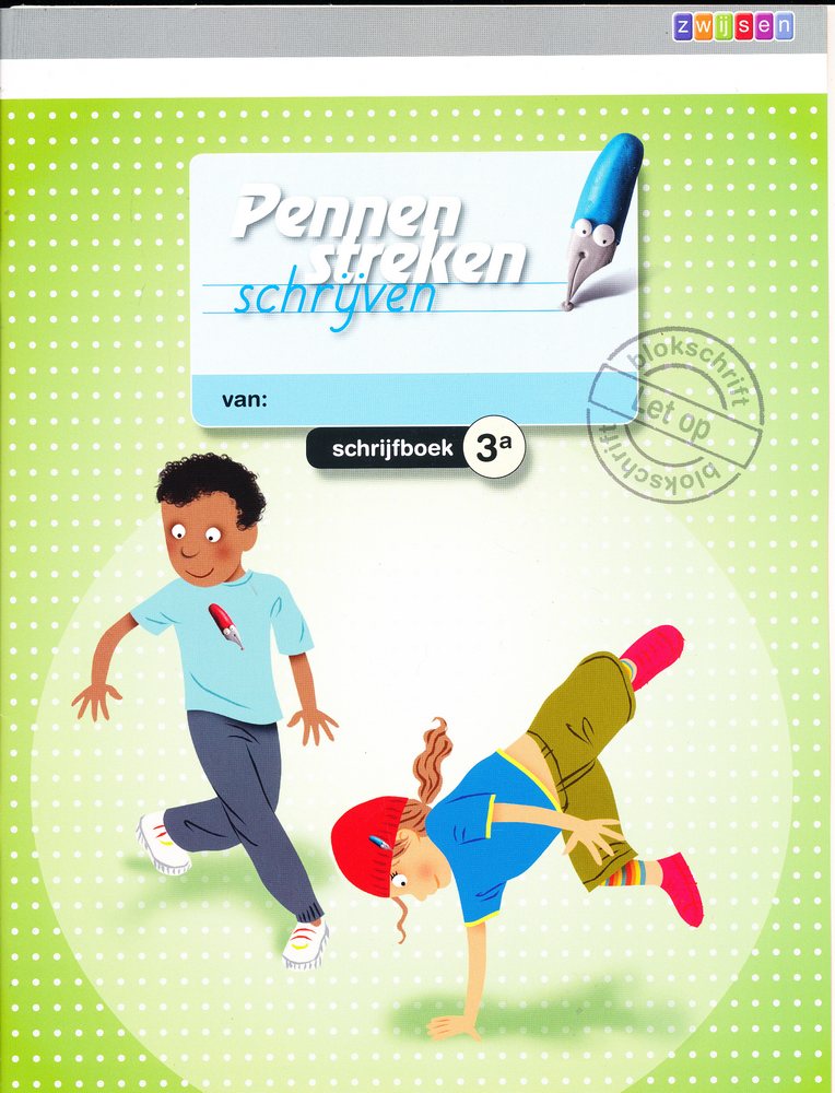 Pennenstreken versie 2 Schrijfboekje 3A Blokschrift (per stuk)