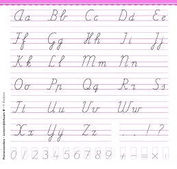 Pennenstreken Letter/Cijferkaart B (per stuk)
