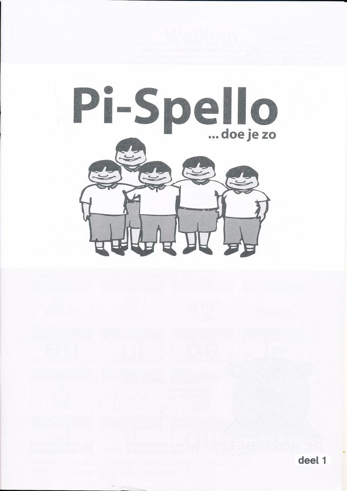 Pi-Spello werkschrift rood deel 1 (per stuk)