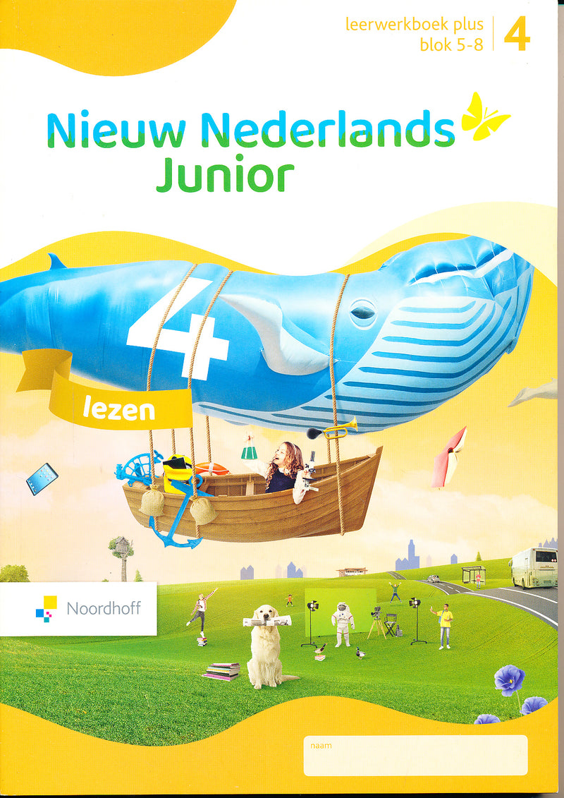 Nieuw Nederlands Junior Lezen Plus leerwerkboek blok 5-8 groep 4