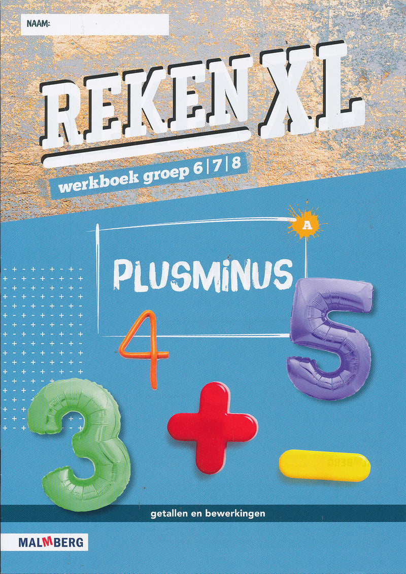 RekenXL Werkboek Plusminus groep 6/7/8 (per stuk)