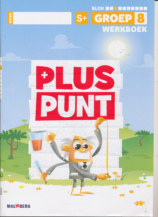 Pluspunt versie 4 Werkboek blok 3 groep 8 S+ (per stuk)