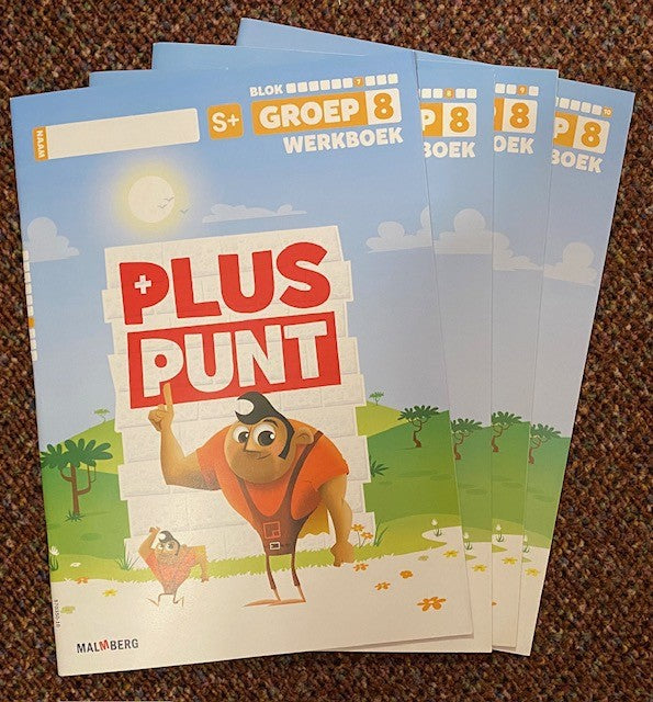 Pluspunt versie 4 Set Werkboeken blok 7 t/m blok 10 groep 8 S+