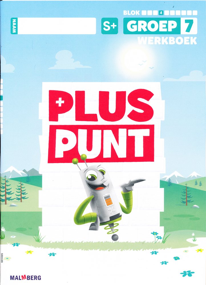 Pluspunt versie 4 Werkboek blok 4 groep 7 S plus (per stuk)
