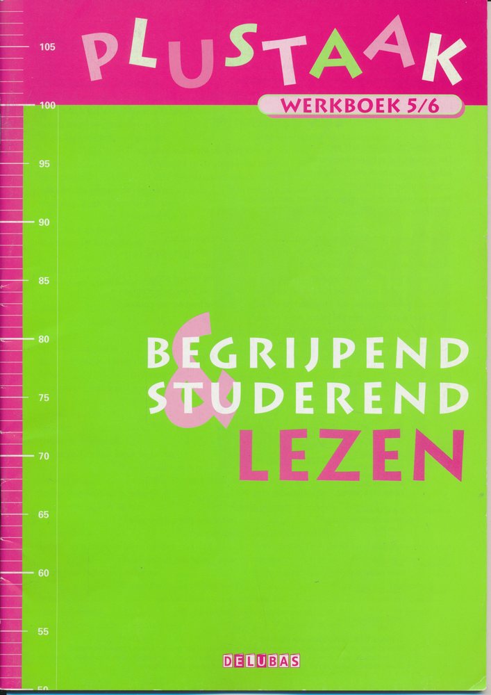 Plustaak Begrijpend Studerend Lezen werkboek 5/6 (per stuk)