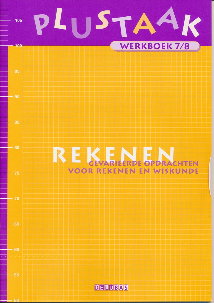 Plustaak Rekenen werkboek 7/8 (per stuk)