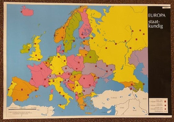 Poster Europa staatkundig