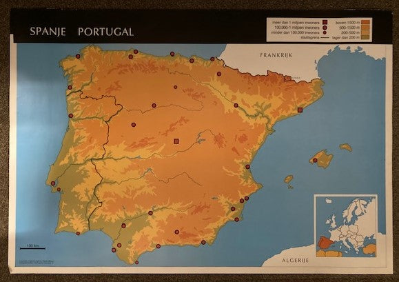 Poster Spanje Portugal