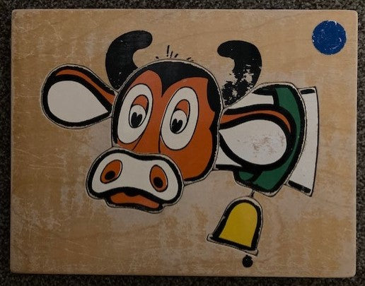 Puzzel Koe met bel