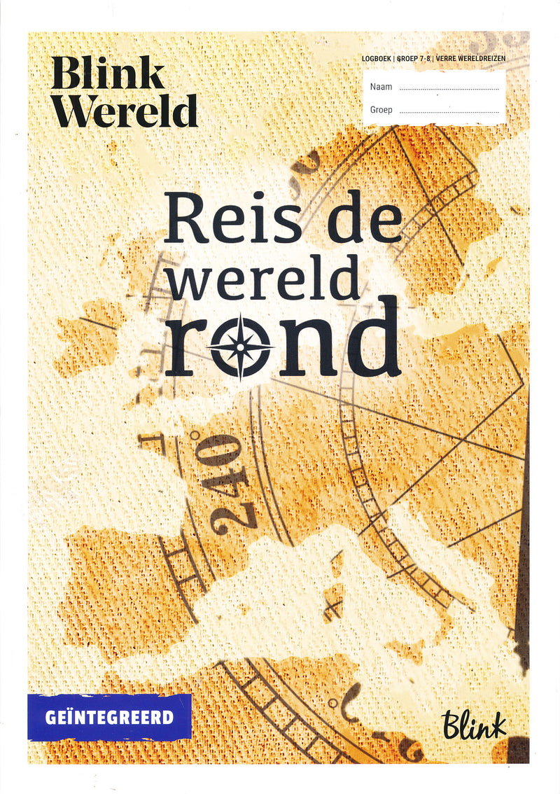 Blink Wereld Aardrijkskunde Logboek Reis de wereld rond groep 7-8 (per stuk)
