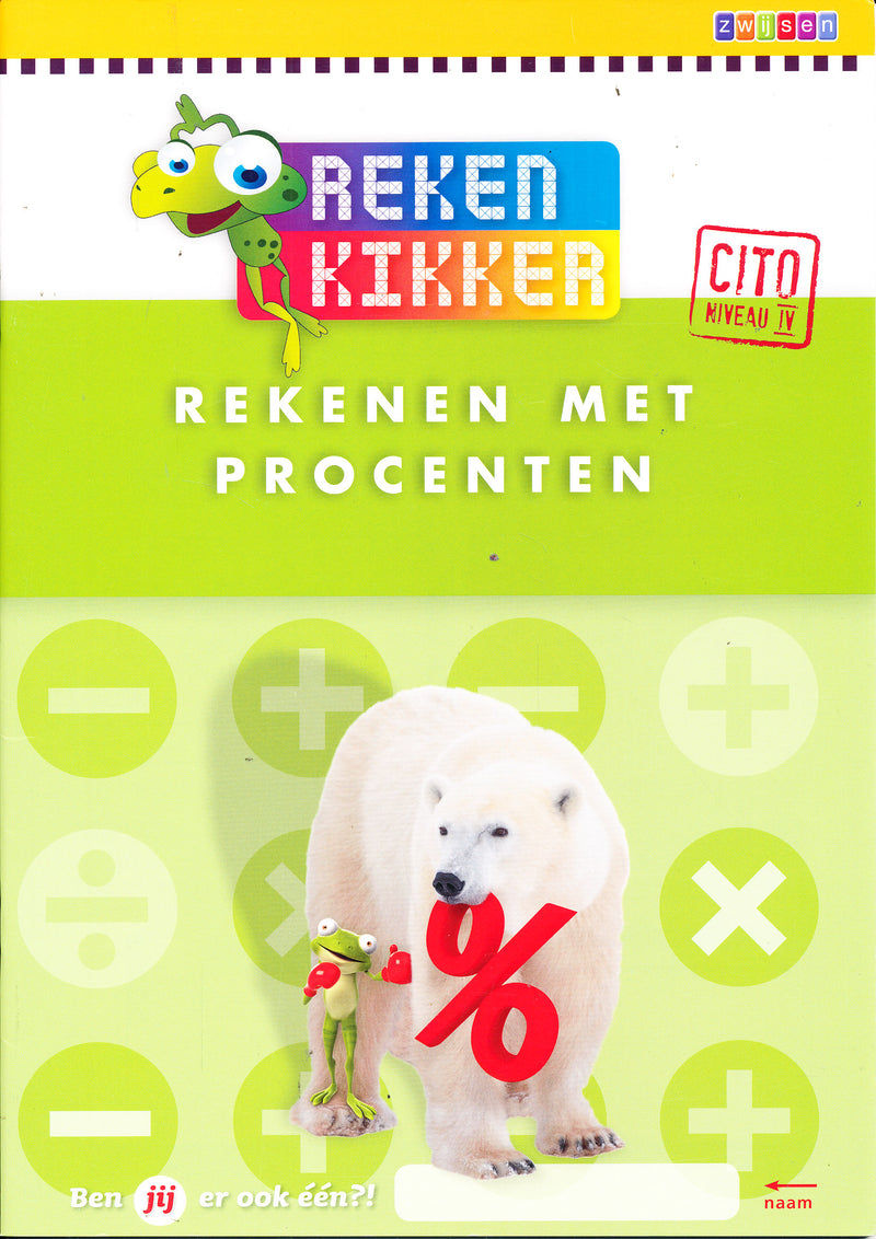 Rekenkikker Werkboek Rekenen met procenten (per stuk)