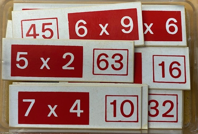 Reken domino Rood (tafels)
