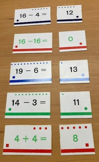 Reken stip set 4 (aftreksommen tot 20)