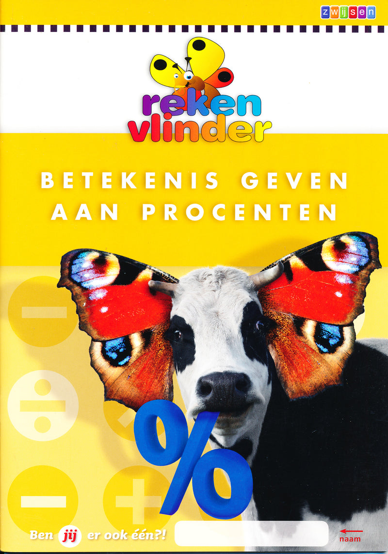 Rekenvlinder Werkboek Betekenis geven aan Procenten (per stuk)