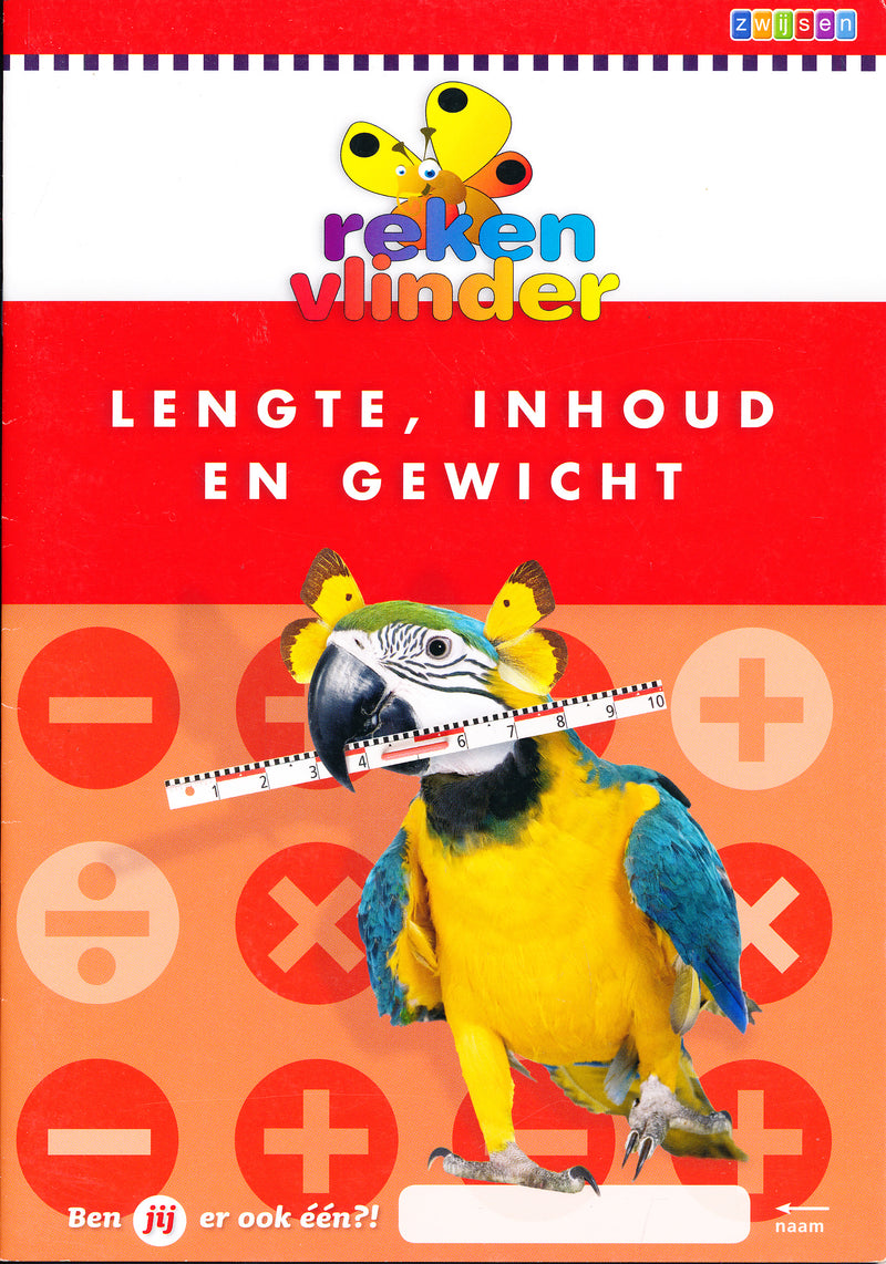 Rekenvlinder Werkboek lengte, inhoud en gewicht (per stuk)