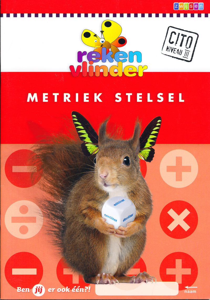 Rekenvlinder Werkboek Metriek stelsel (per stuk)