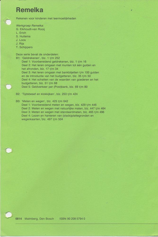 Remelka B1, B2 en B3 in guldens (zie omschrijving)