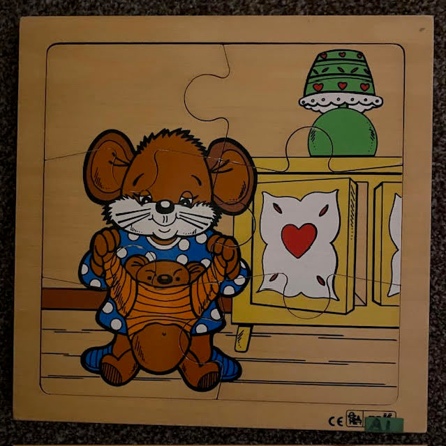 Rolf Puzzel muis kleedt beer aan (6 stukjes)