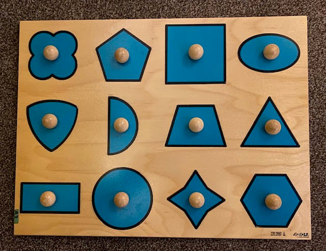Rolf Inlegpuzzel Geometrische figuren (12 stukken)