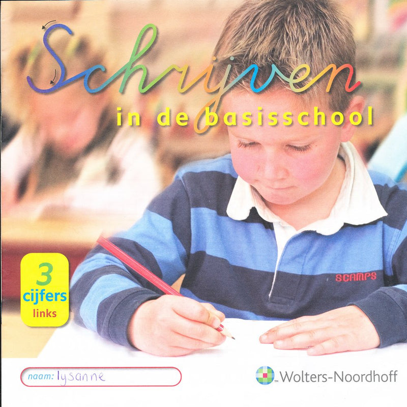 Schrijven in de basisschool Versie 3 Cijferschrift Links Groep 3 (per stuk)